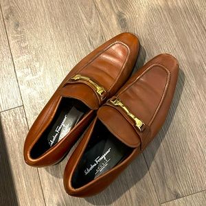 Salvatore Ferragamo brown shoes. Wore once.